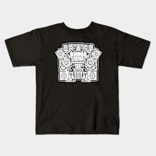 Mech Robot Teknival Soundsystem Kids T-Shirt